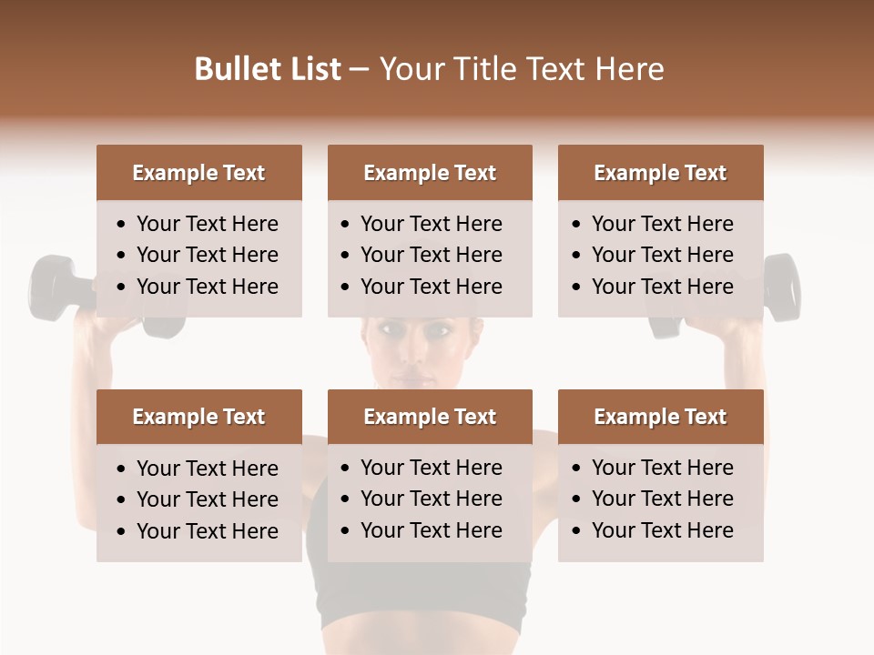 Looking Beautiful Dumbel PowerPoint Template
