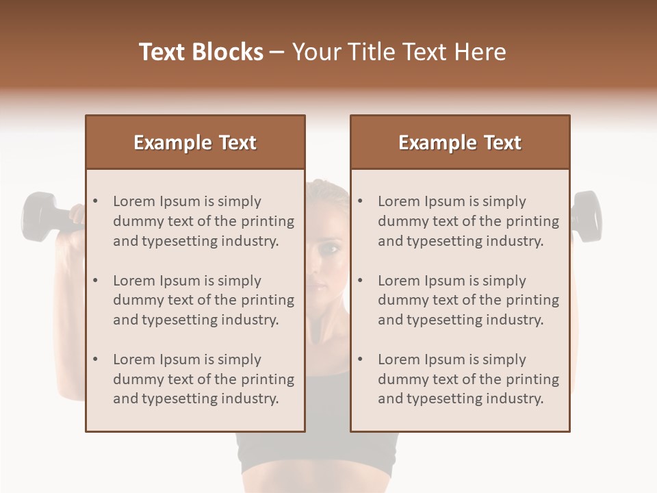 Looking Beautiful Dumbel PowerPoint Template