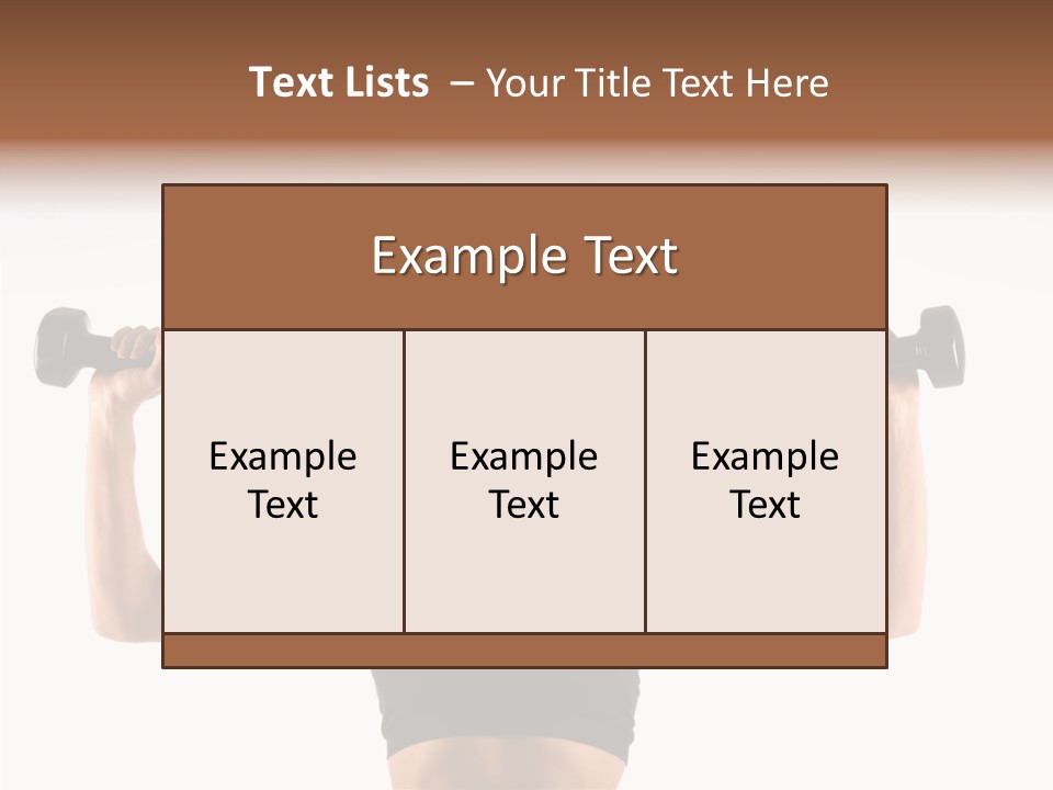 Looking Beautiful Dumbel PowerPoint Template