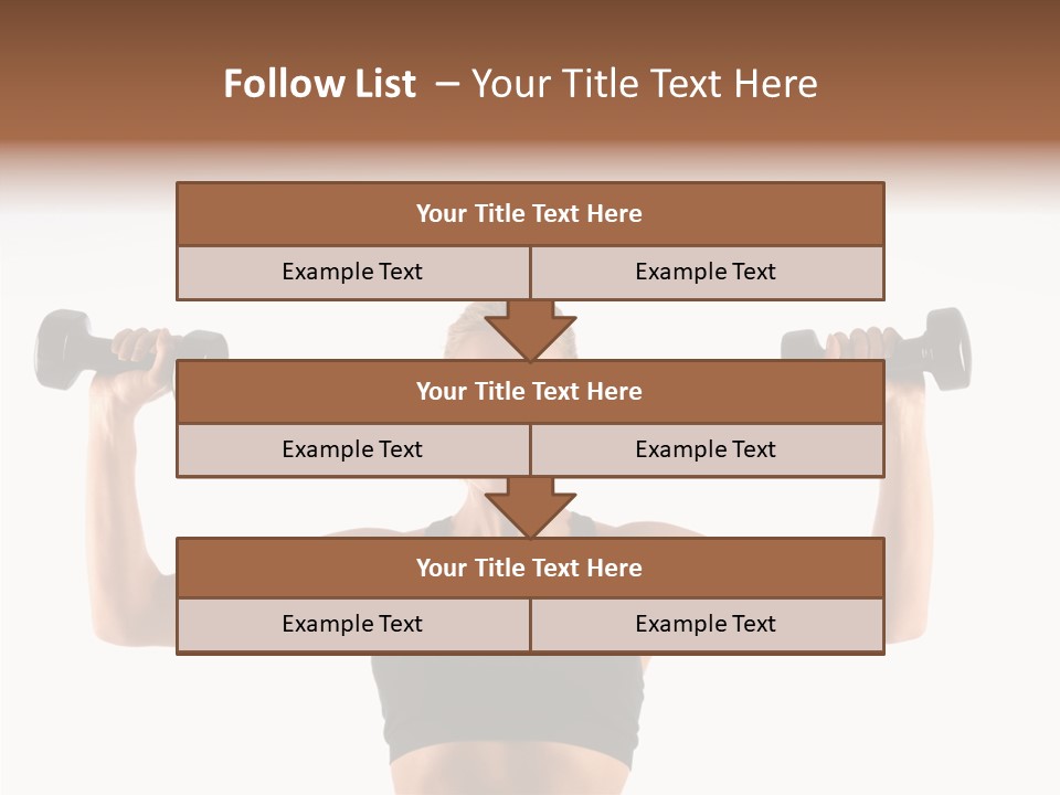 Looking Beautiful Dumbel PowerPoint Template