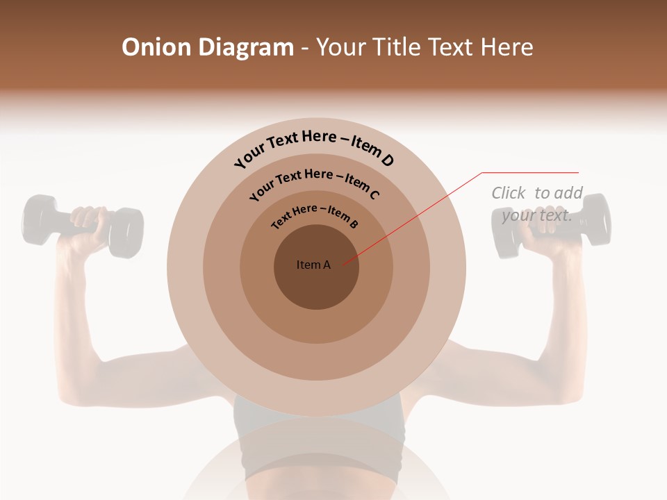 Looking Beautiful Dumbel PowerPoint Template