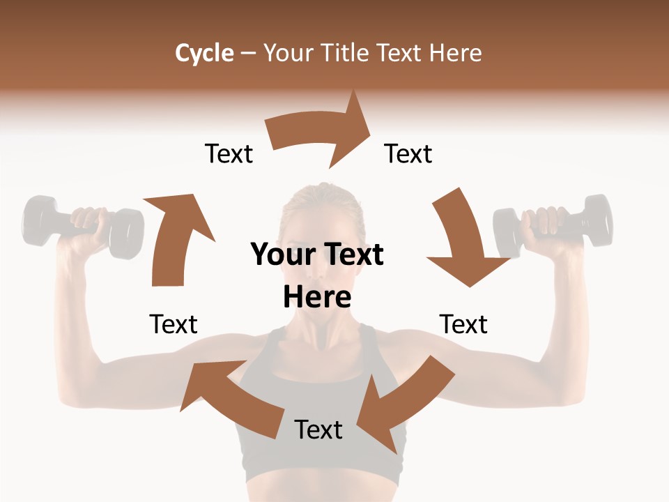 Looking Beautiful Dumbel PowerPoint Template