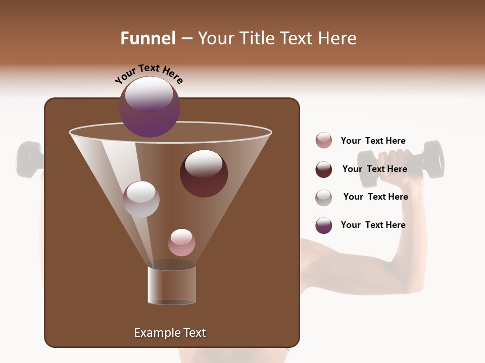 Looking Beautiful Dumbel PowerPoint Template