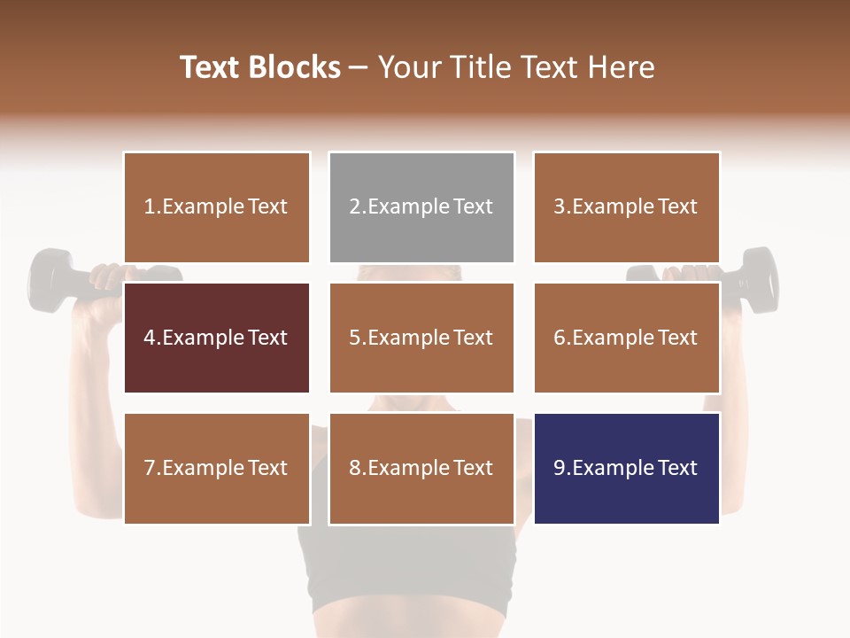 Looking Beautiful Dumbel PowerPoint Template