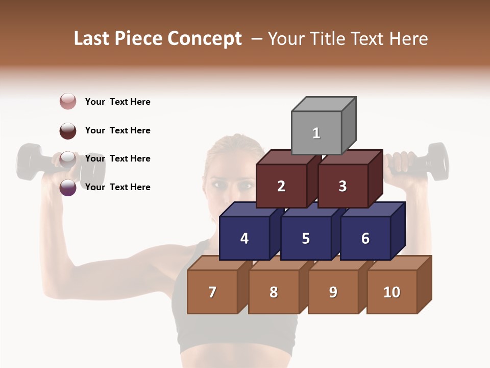 Looking Beautiful Dumbel PowerPoint Template