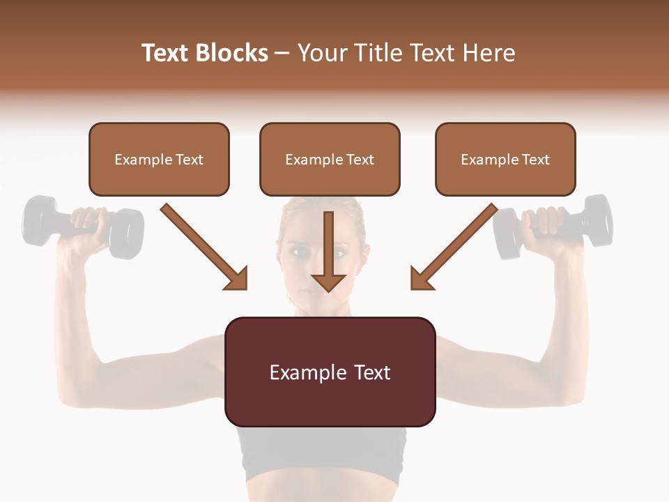 Looking Beautiful Dumbel PowerPoint Template