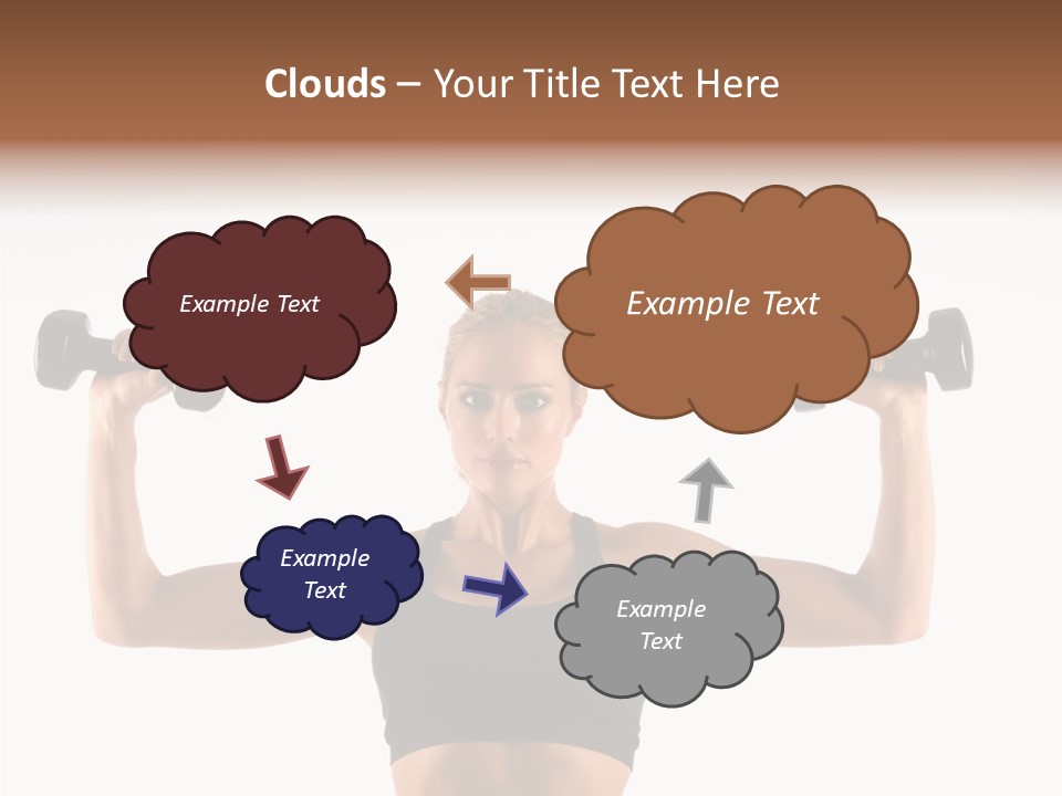 Looking Beautiful Dumbel PowerPoint Template