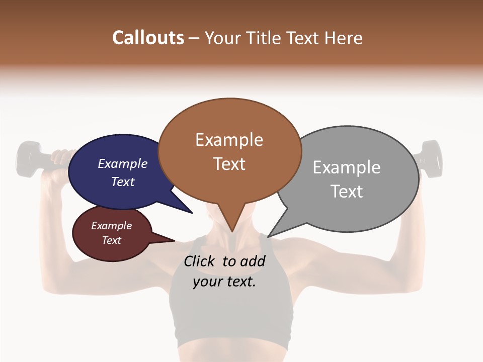 Looking Beautiful Dumbel PowerPoint Template
