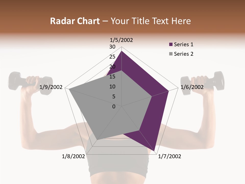 Looking Beautiful Dumbel PowerPoint Template