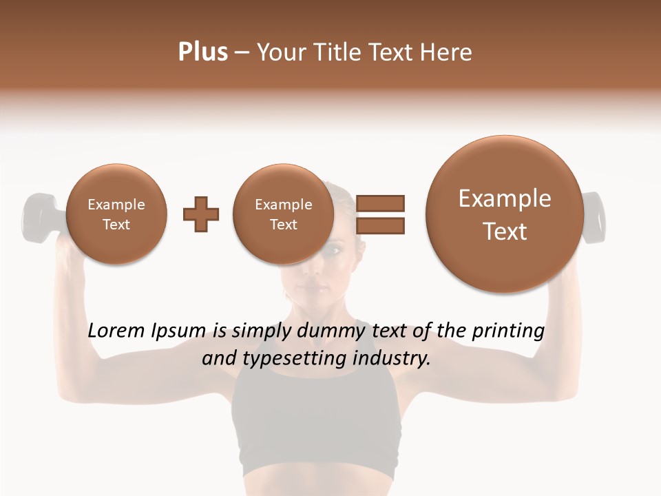 Looking Beautiful Dumbel PowerPoint Template