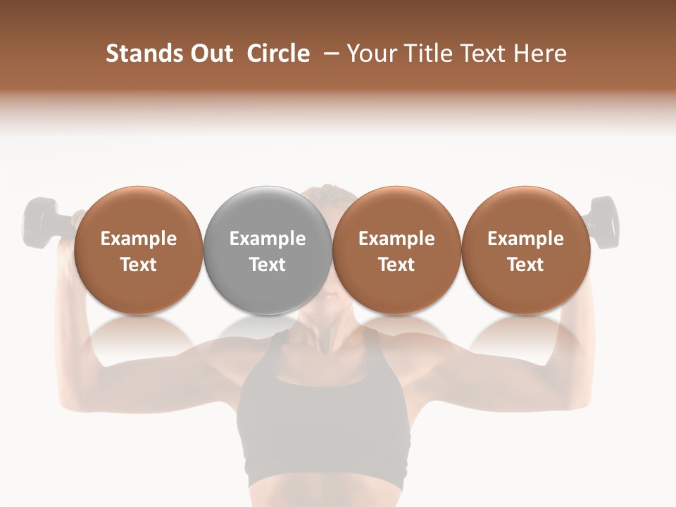 Looking Beautiful Dumbel PowerPoint Template