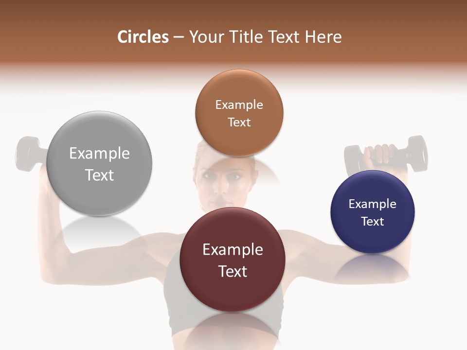 Looking Beautiful Dumbel PowerPoint Template
