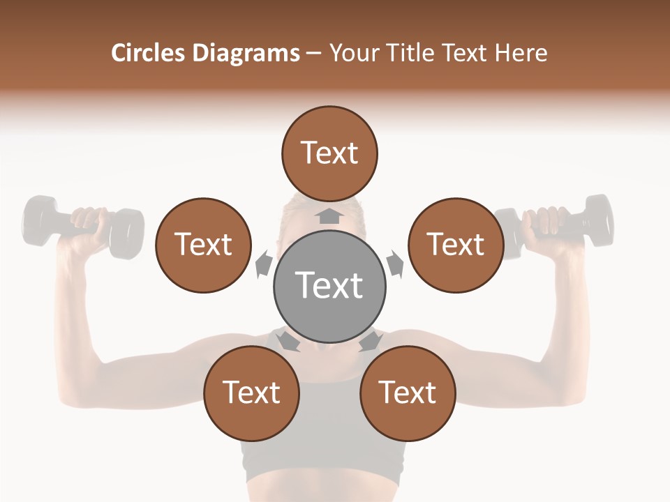 Looking Beautiful Dumbel PowerPoint Template