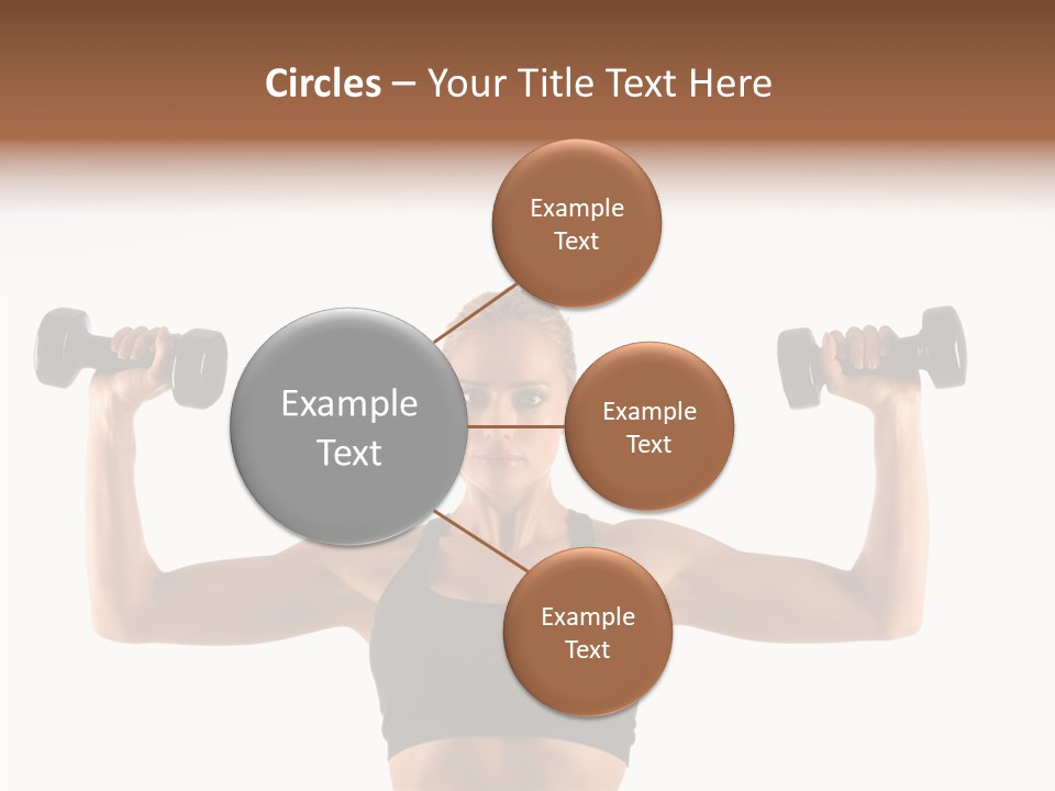 Looking Beautiful Dumbel PowerPoint Template