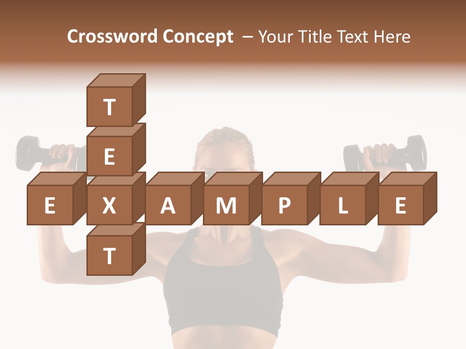 Looking Beautiful Dumbel PowerPoint Template