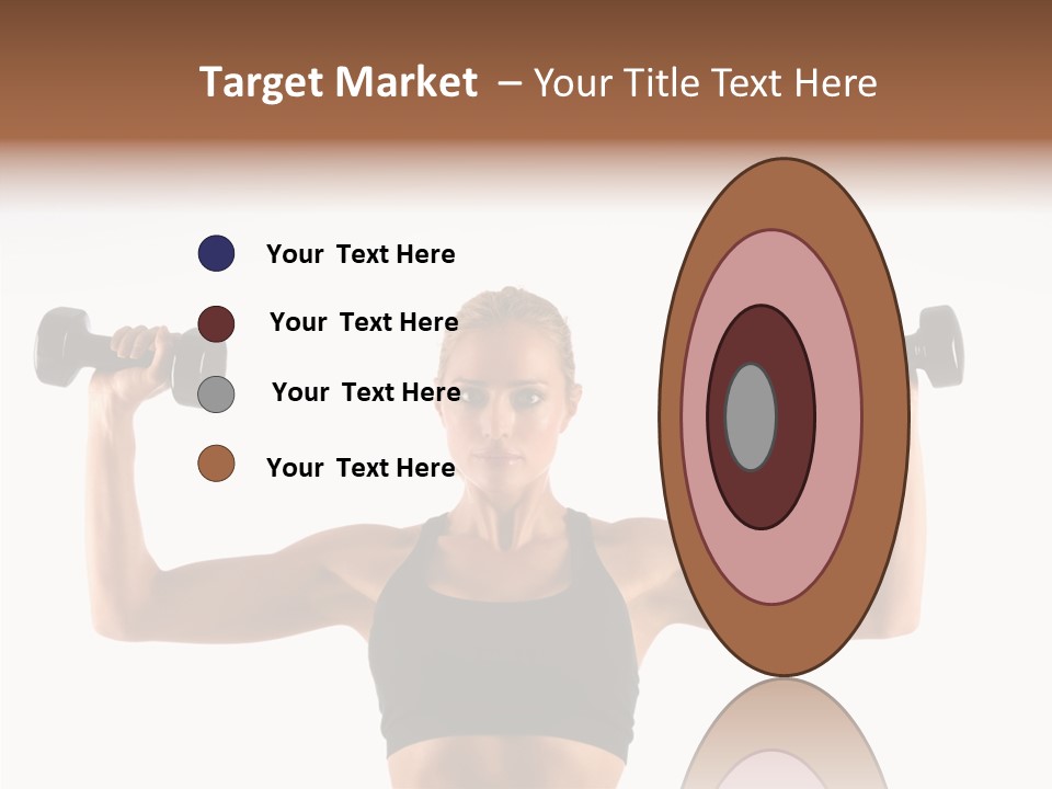 Looking Beautiful Dumbel PowerPoint Template