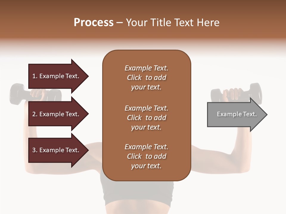 Looking Beautiful Dumbel PowerPoint Template