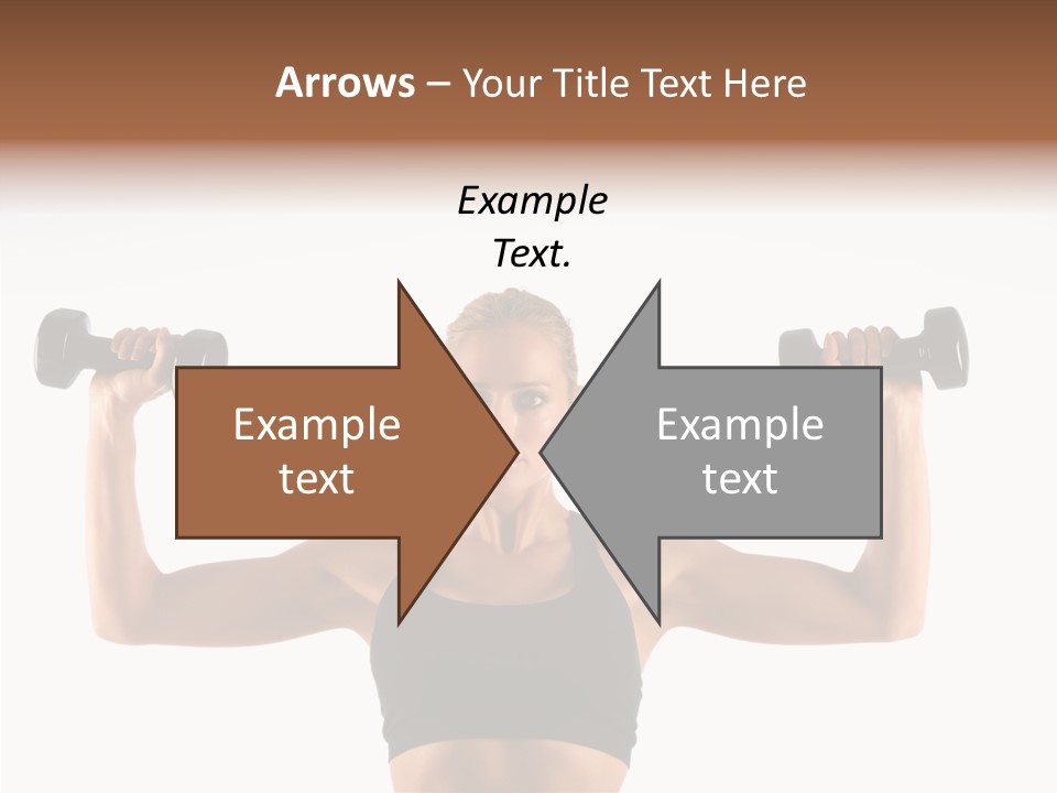 Looking Beautiful Dumbel PowerPoint Template