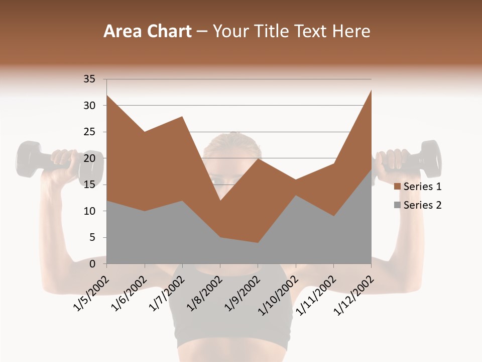 Looking Beautiful Dumbel PowerPoint Template