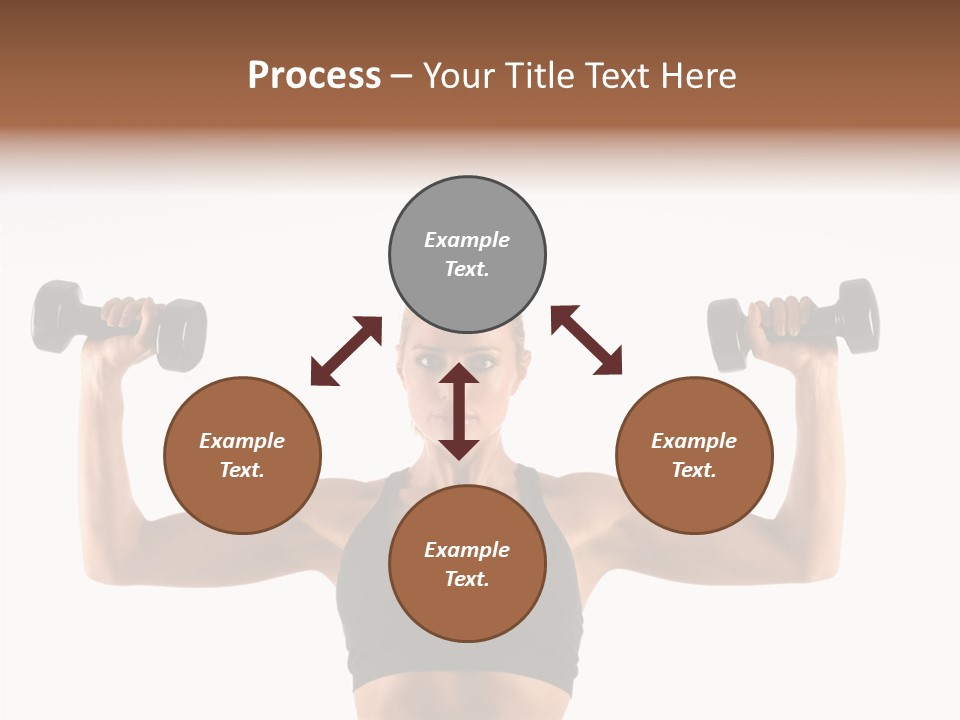 Looking Beautiful Dumbel PowerPoint Template