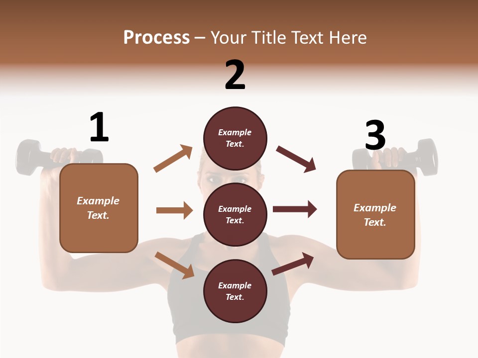 Looking Beautiful Dumbel PowerPoint Template