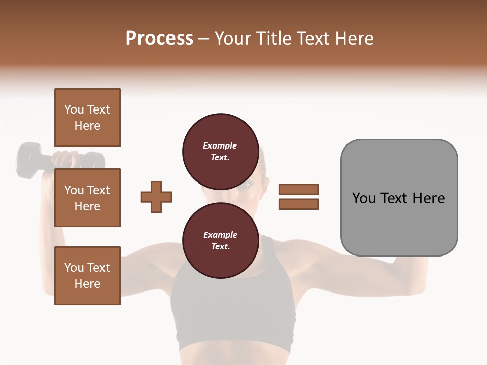Looking Beautiful Dumbel PowerPoint Template