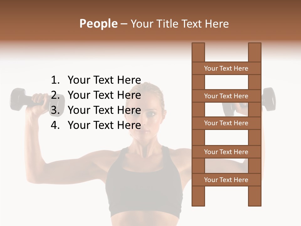 Looking Beautiful Dumbel PowerPoint Template