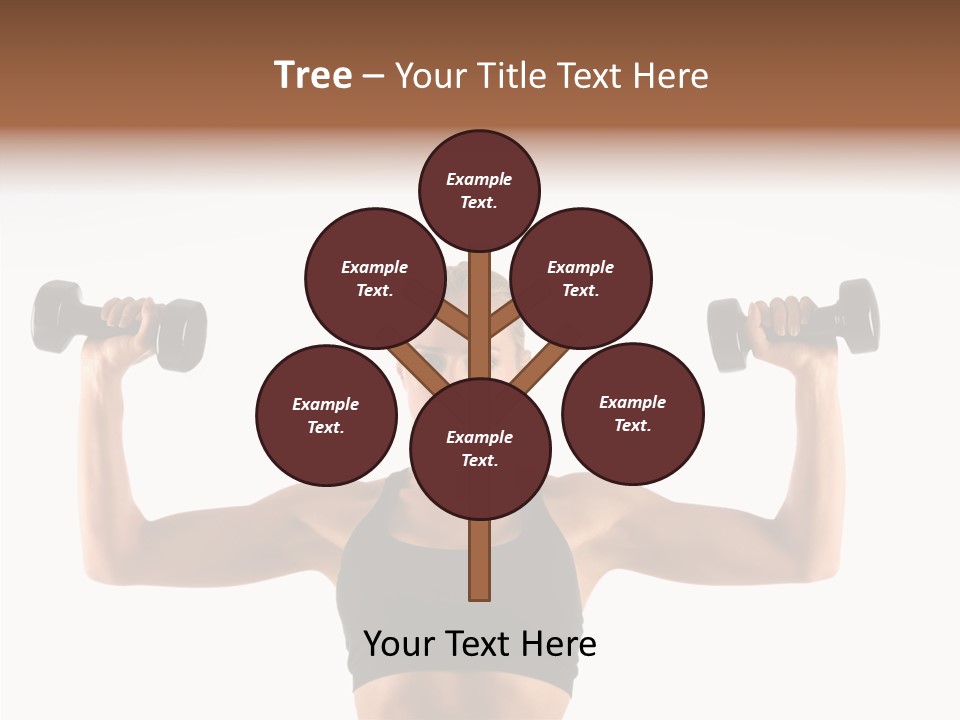 Looking Beautiful Dumbel PowerPoint Template