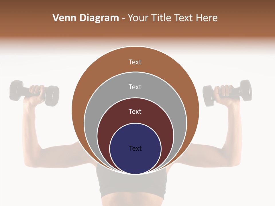 Looking Beautiful Dumbel PowerPoint Template