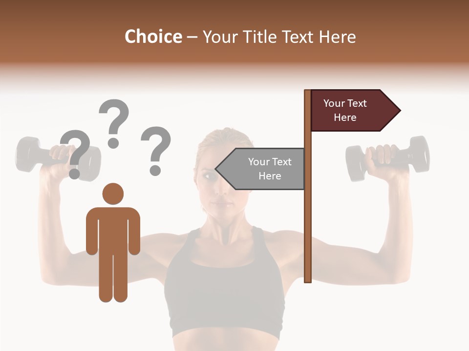 Looking Beautiful Dumbel PowerPoint Template