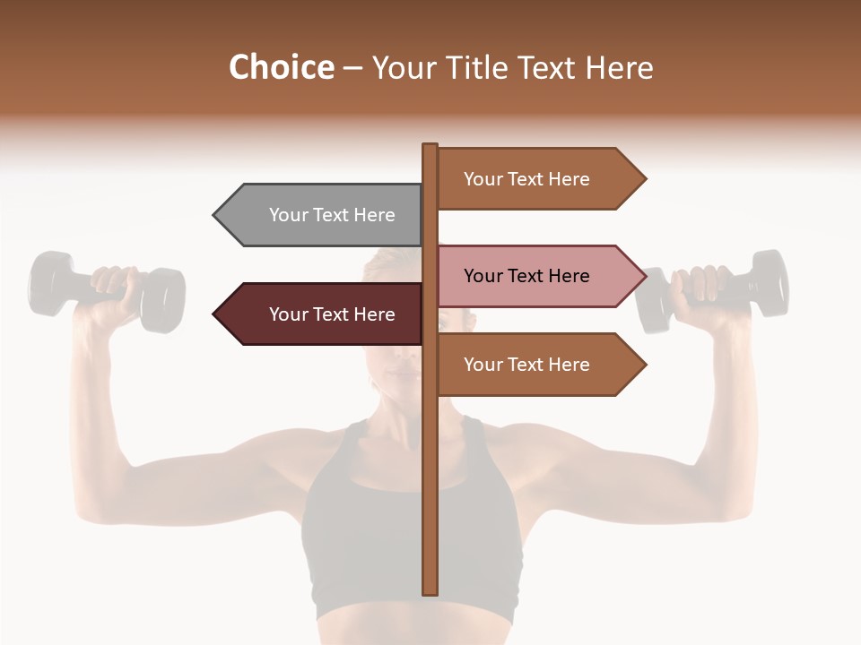 Looking Beautiful Dumbel PowerPoint Template
