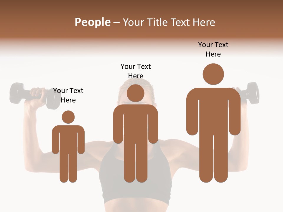 Looking Beautiful Dumbel PowerPoint Template