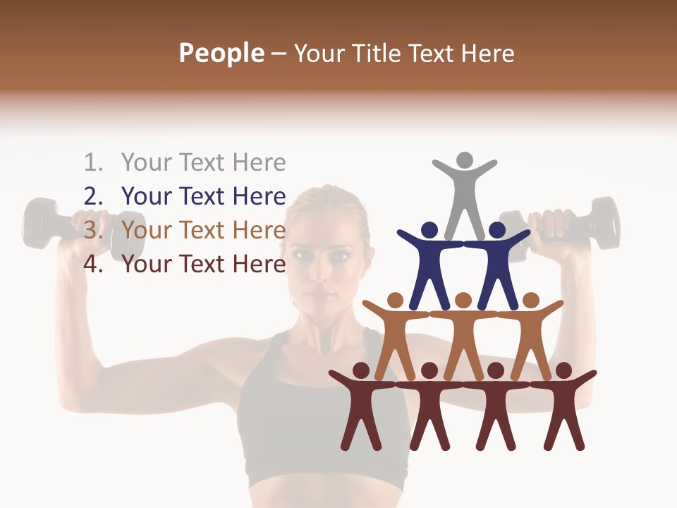 Looking Beautiful Dumbel PowerPoint Template