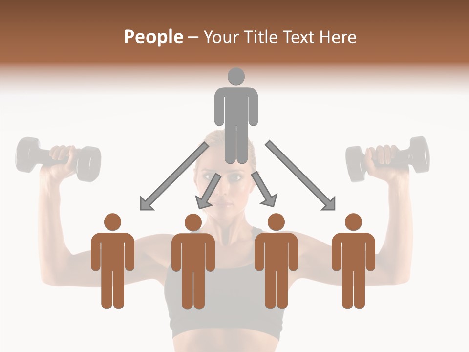 Looking Beautiful Dumbel PowerPoint Template