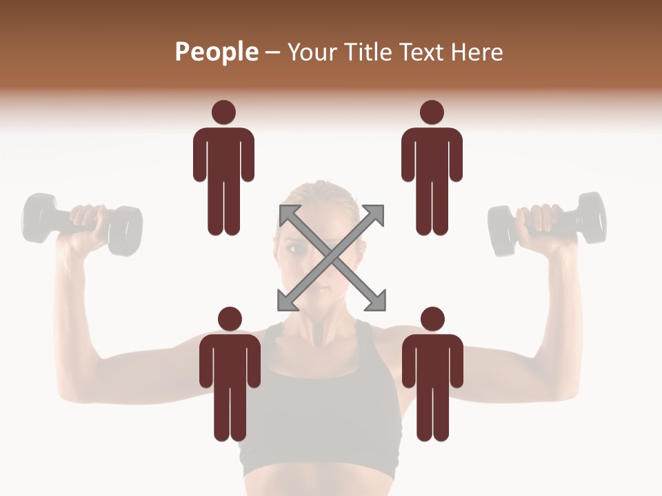 Looking Beautiful Dumbel PowerPoint Template