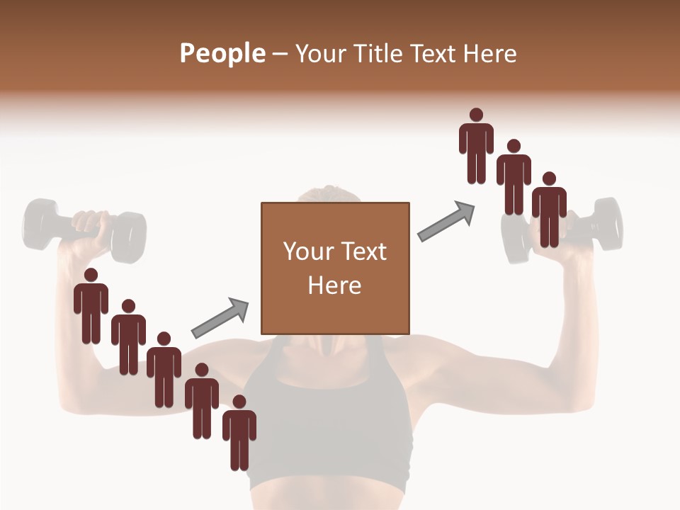 Looking Beautiful Dumbel PowerPoint Template