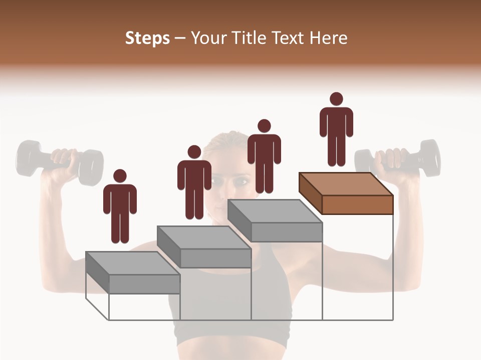 Looking Beautiful Dumbel PowerPoint Template