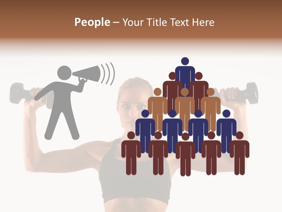 Looking Beautiful Dumbel PowerPoint Template