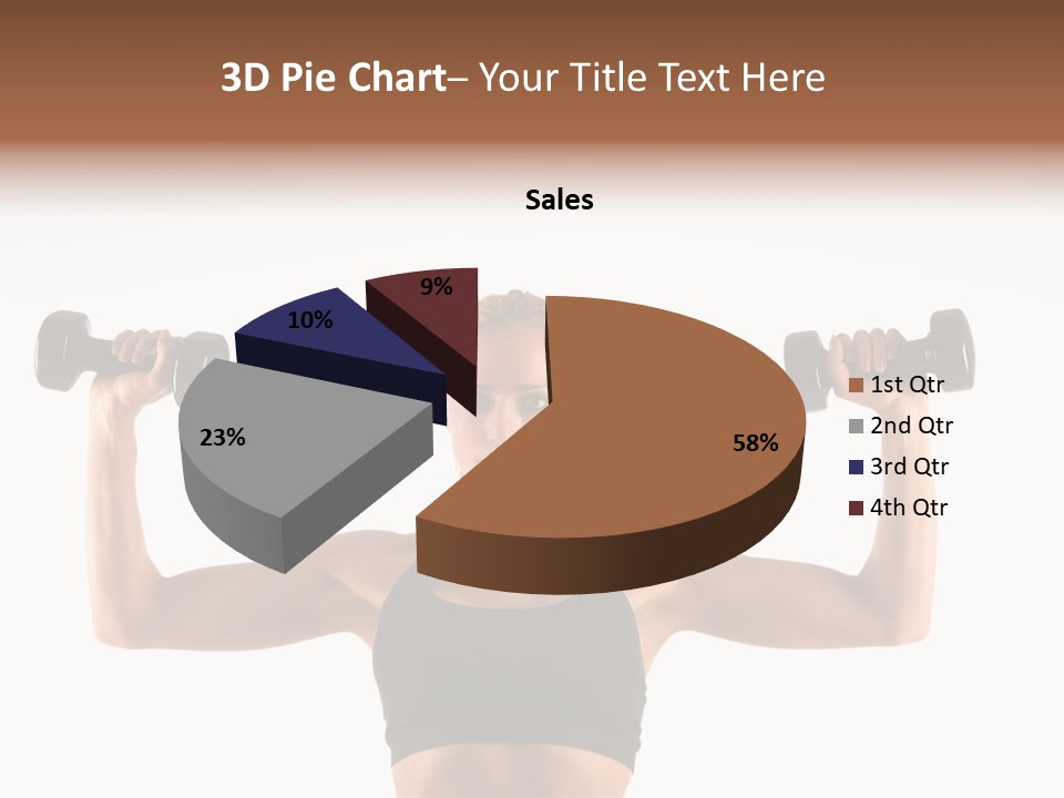 Looking Beautiful Dumbel PowerPoint Template