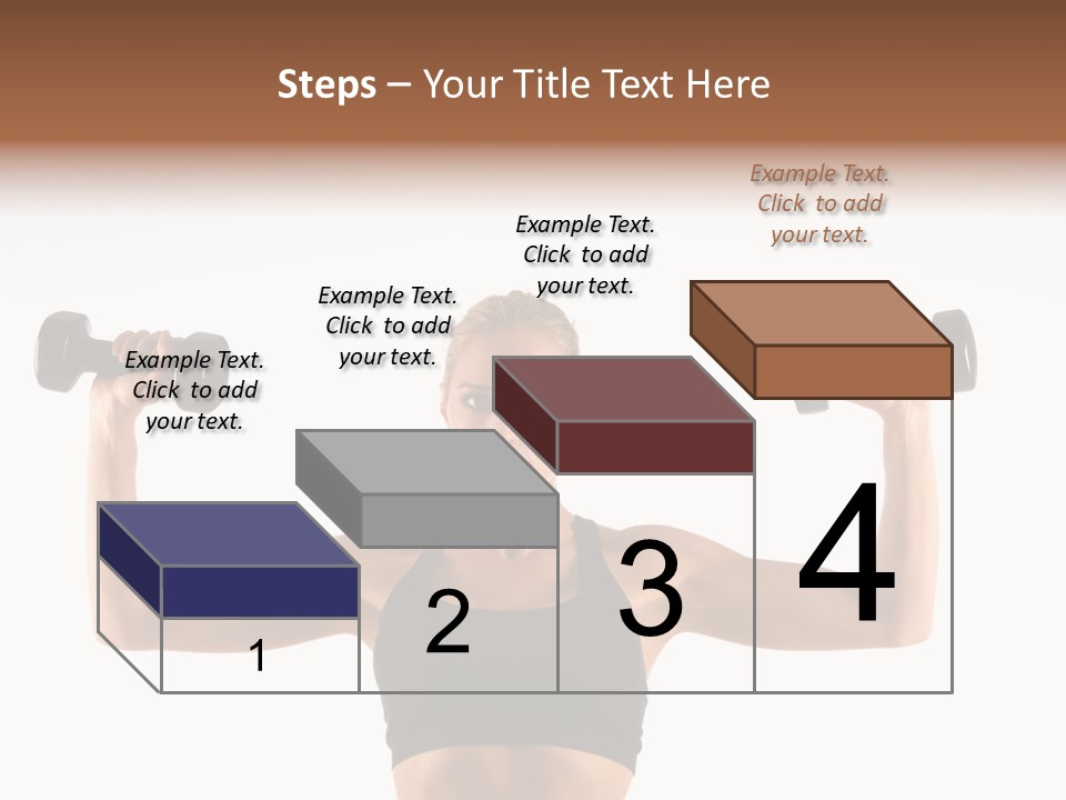 Looking Beautiful Dumbel PowerPoint Template