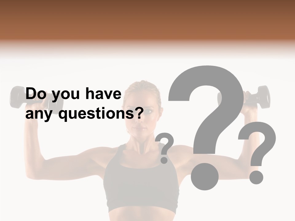 Looking Beautiful Dumbel PowerPoint Template