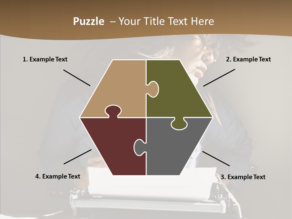 Adult Asian Typewriter PowerPoint Template