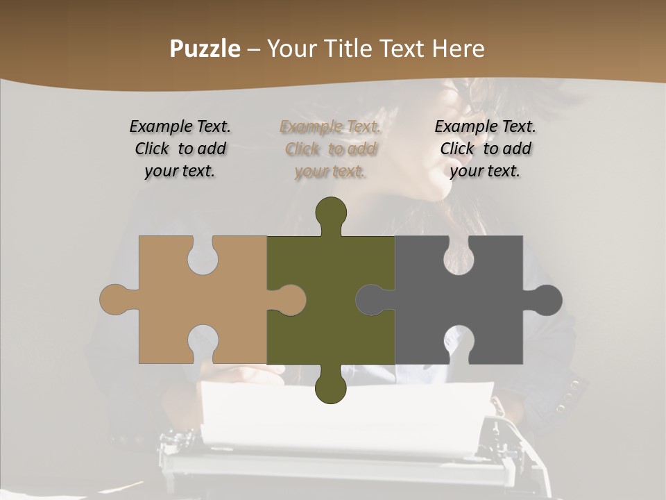 Adult Asian Typewriter PowerPoint Template