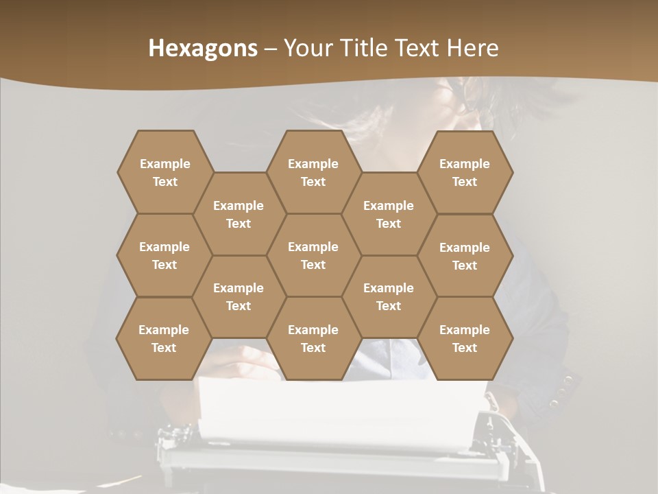 Adult Asian Typewriter PowerPoint Template