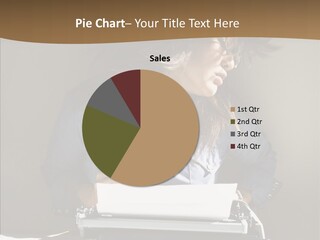 Adult Asian Typewriter PowerPoint Template