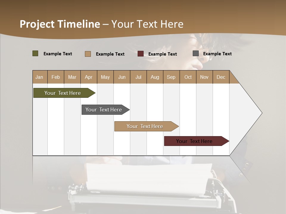 Adult Asian Typewriter PowerPoint Template