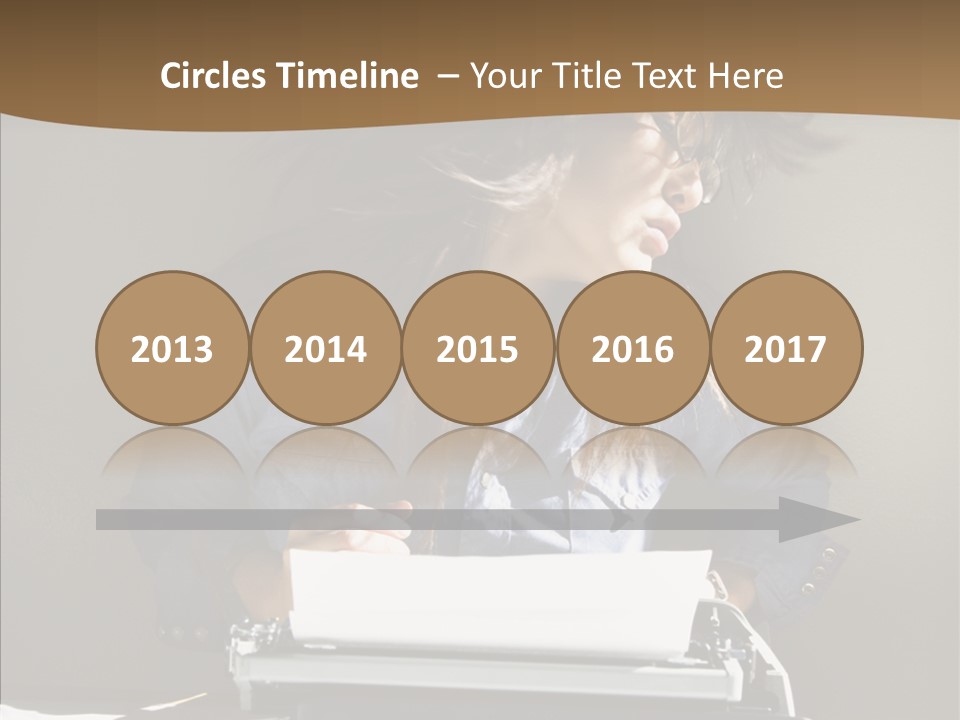 Adult Asian Typewriter PowerPoint Template