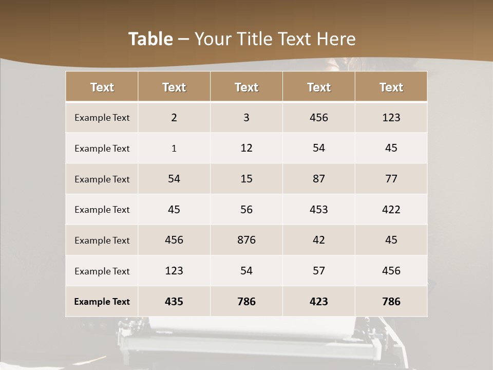Adult Asian Typewriter PowerPoint Template