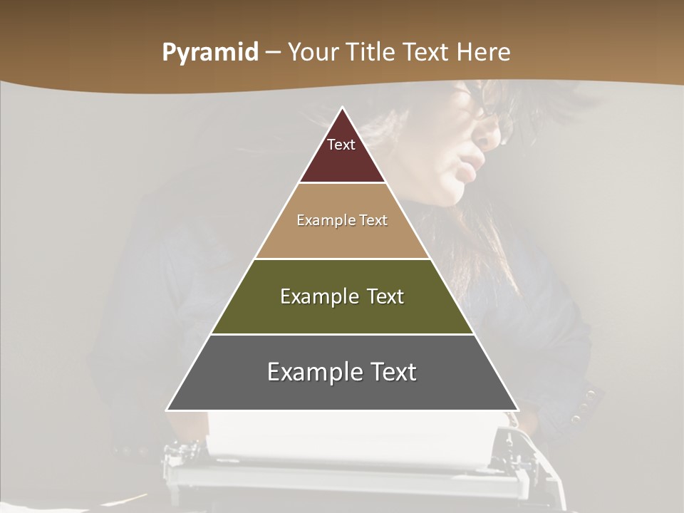 Adult Asian Typewriter PowerPoint Template