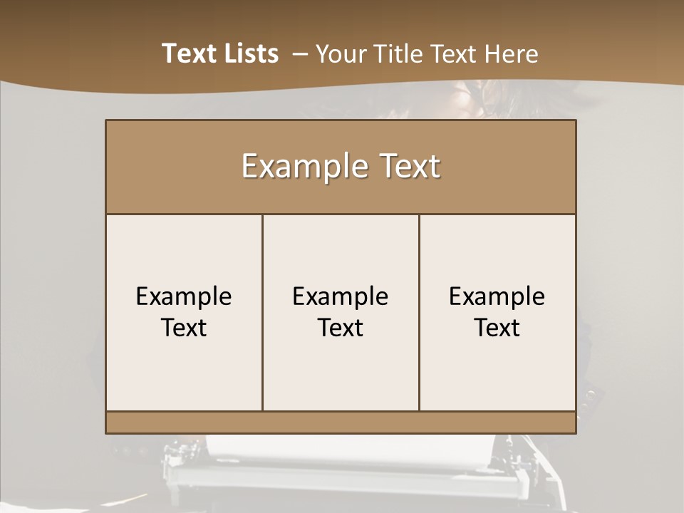 Adult Asian Typewriter PowerPoint Template